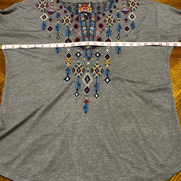 Johnny Was RUAH knit long sleeve 3/4 length Henly    Size M - Picture 7 of 14